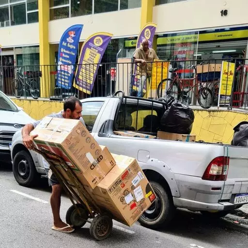 Serviço de Mudança sendo feito.